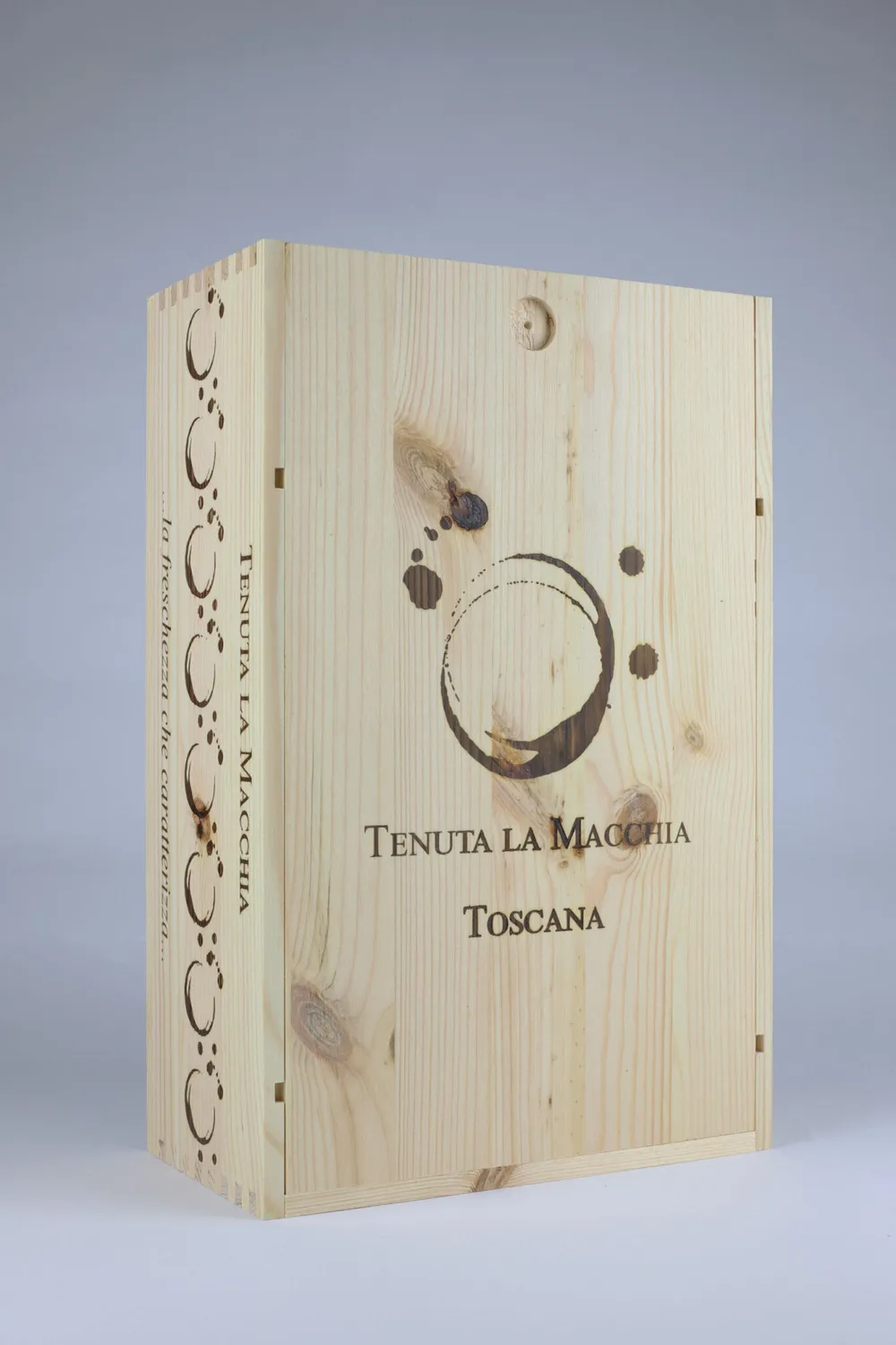 Tenuta La Macchia Scatola in Legno 2 Bottiglie Vino da Regalo
