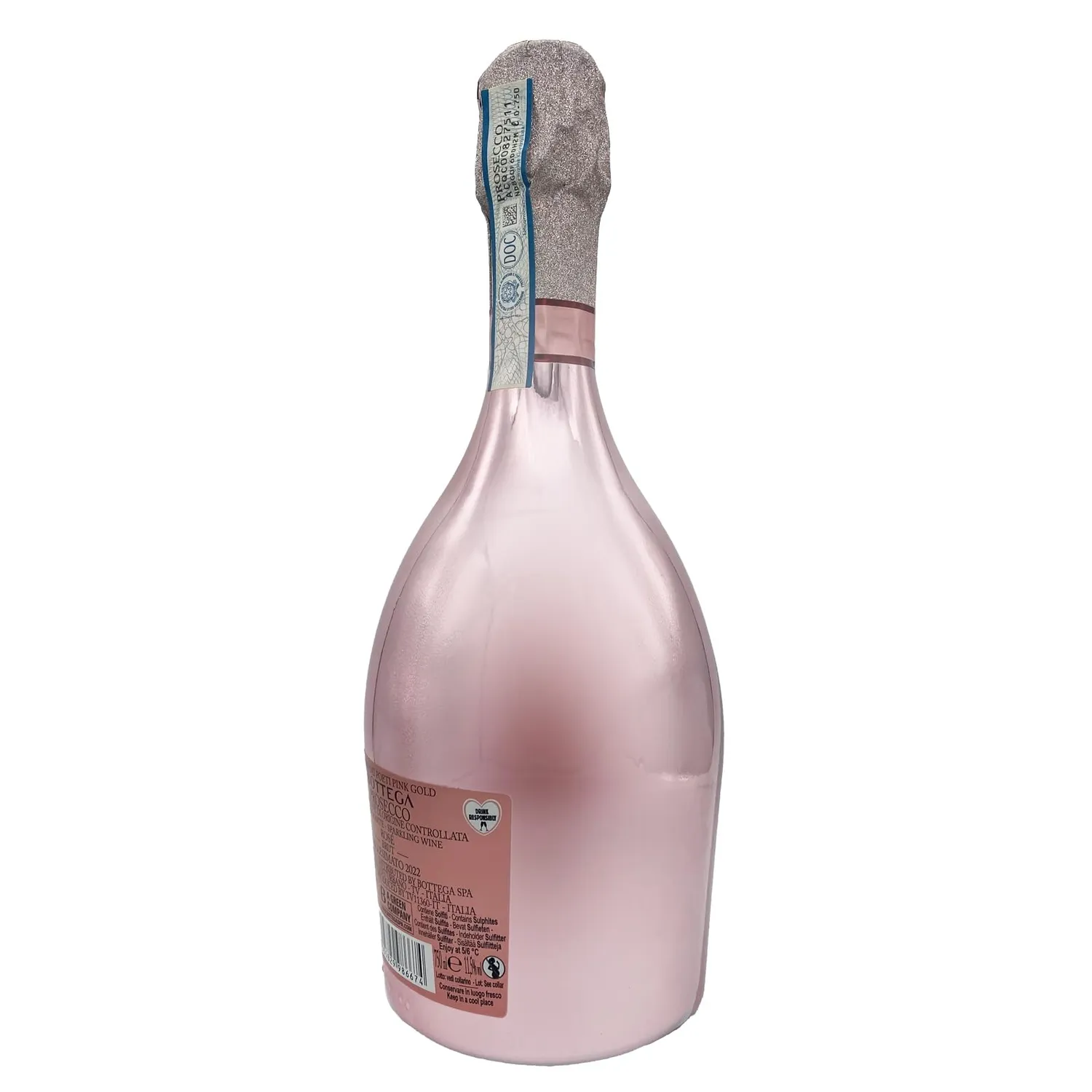 Bottega Pink Gold Prosecco DOC Rosé 750 ml Astuccio Floreale