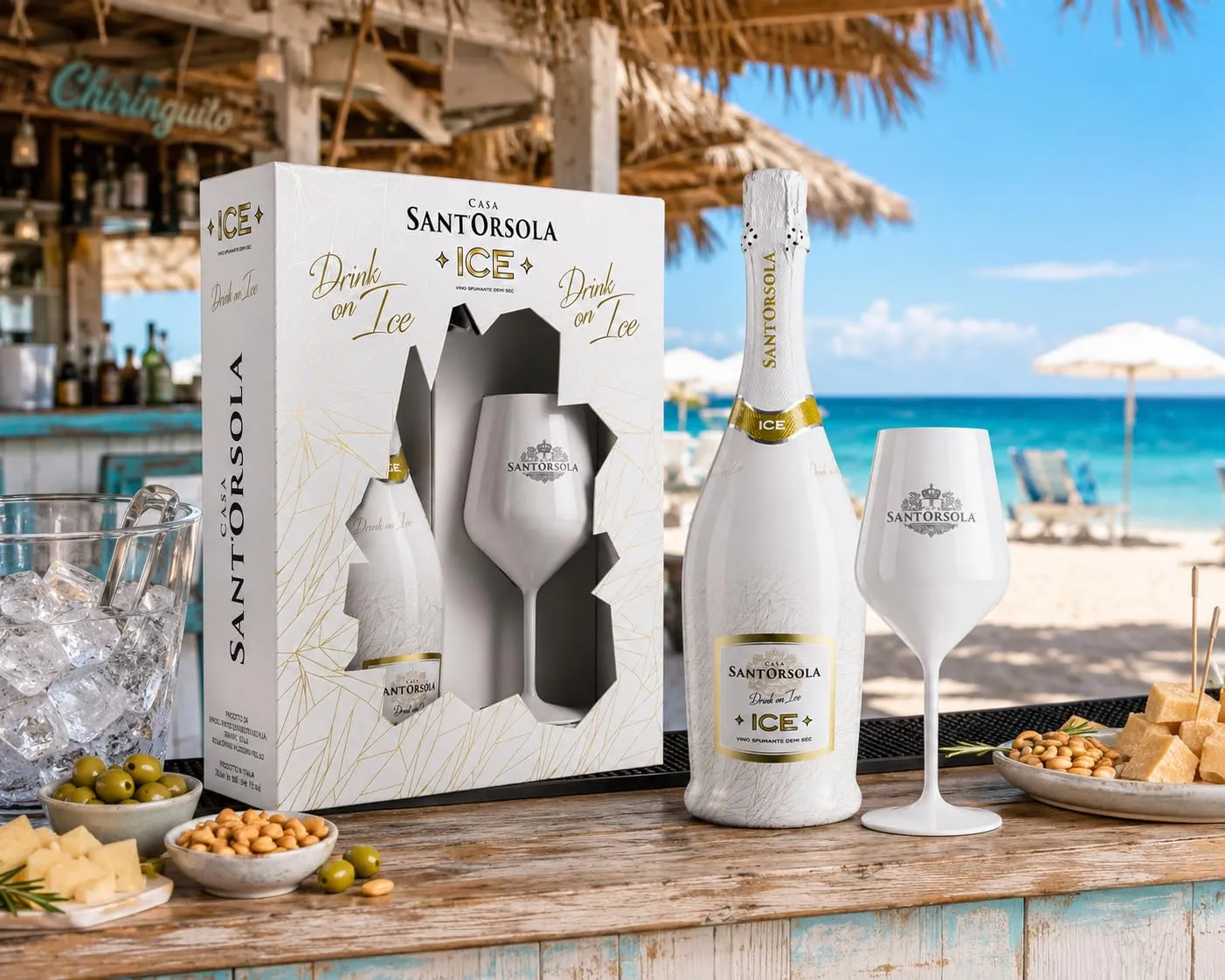 Sant'Orsola Prosecco Ice Demi Sec 750ml con Calice