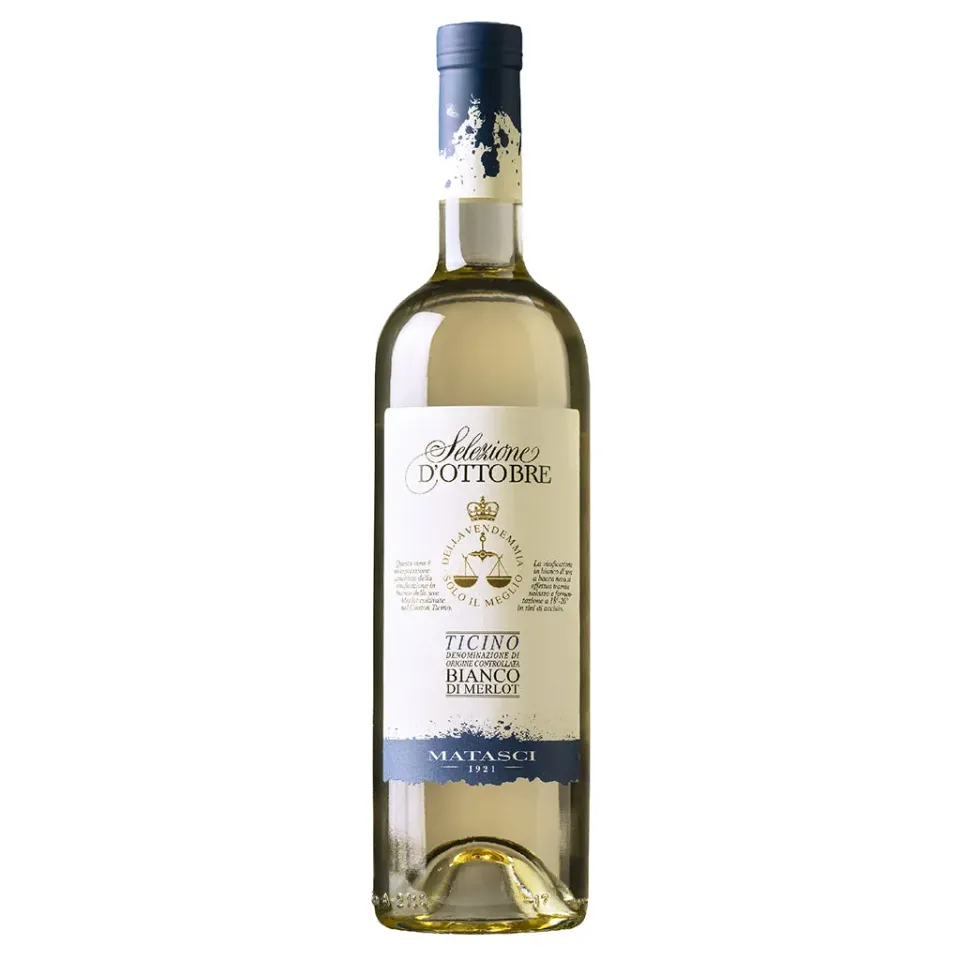 Matasci Selezione d'Ottobre Bianco Merlot Ticino DOC vino bianco 75 CL delicato