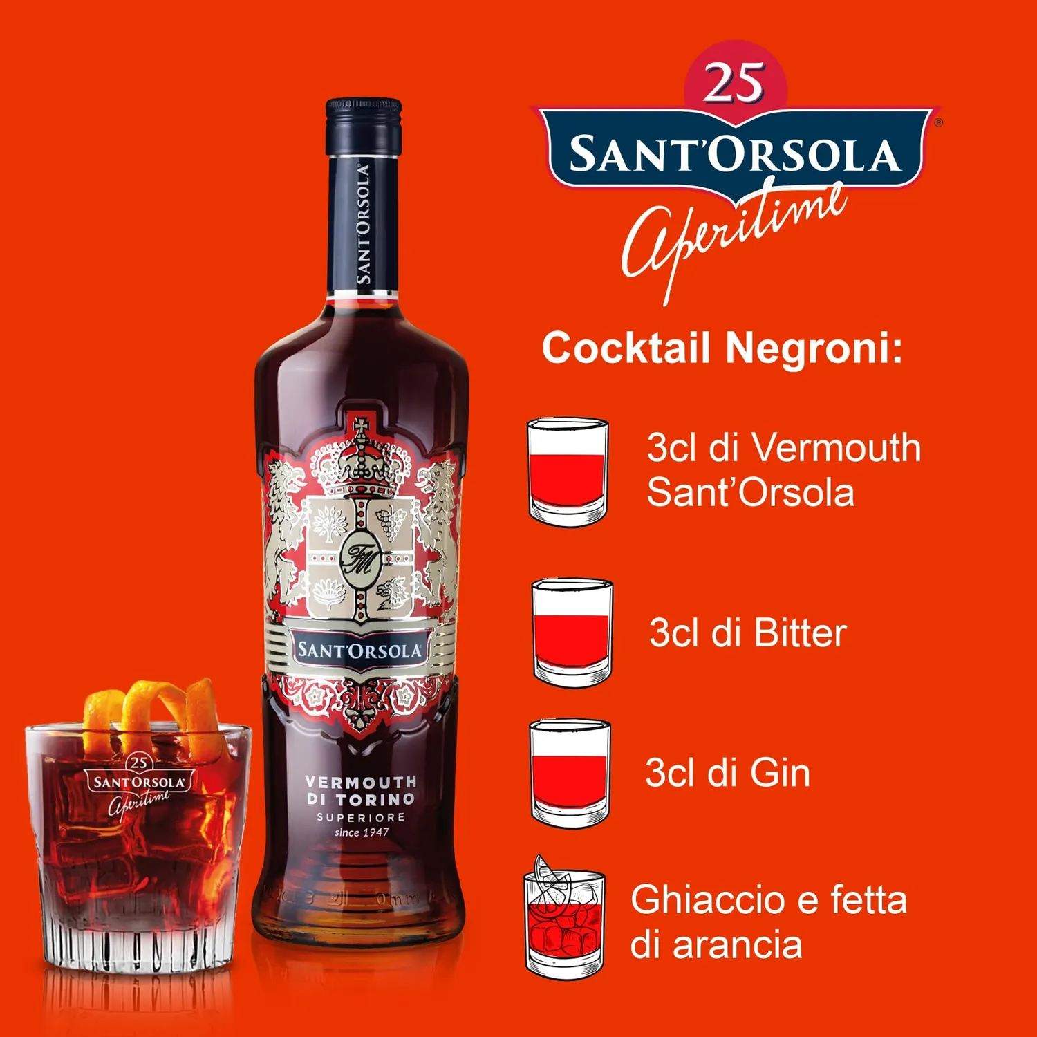 Sant'Orsola Luxury Negroni Kit 2x1 L Vermouth+Bitter