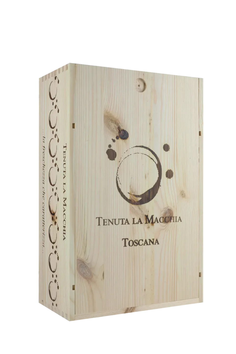 Tenuta La Macchia Scatola in Legno 2 Bottiglie Vino da Regalo