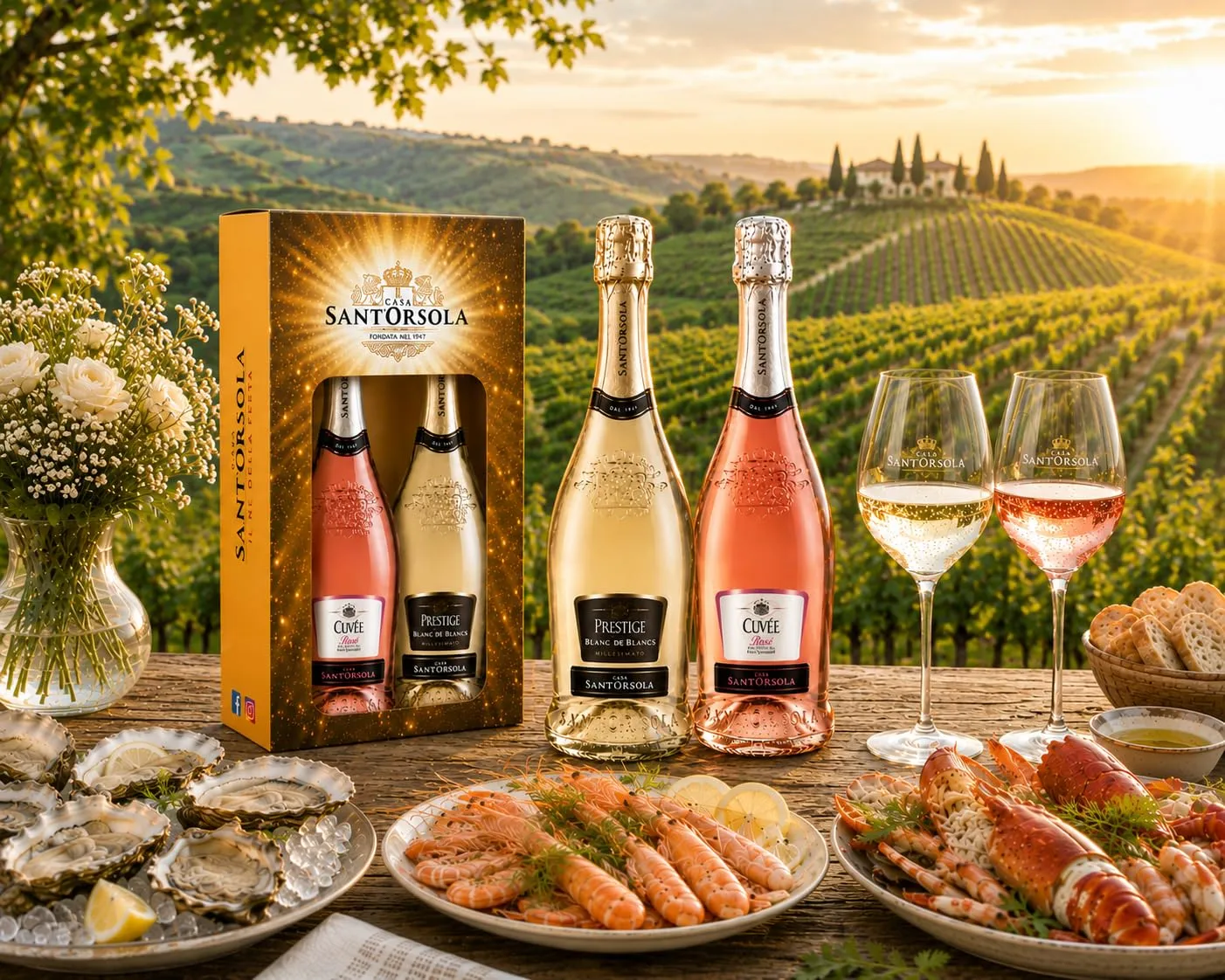 Sant'Orsola Cuvée Prestige Spumante Set 2x750 ml Dolce