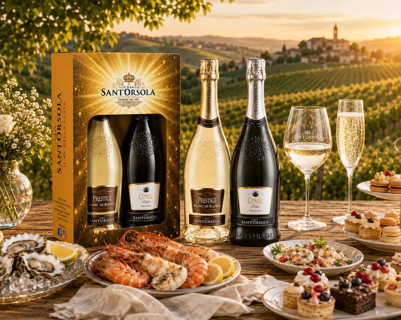 Sant'Orsola Cuvée Prestige spumante 2x750 ml brut e dolce