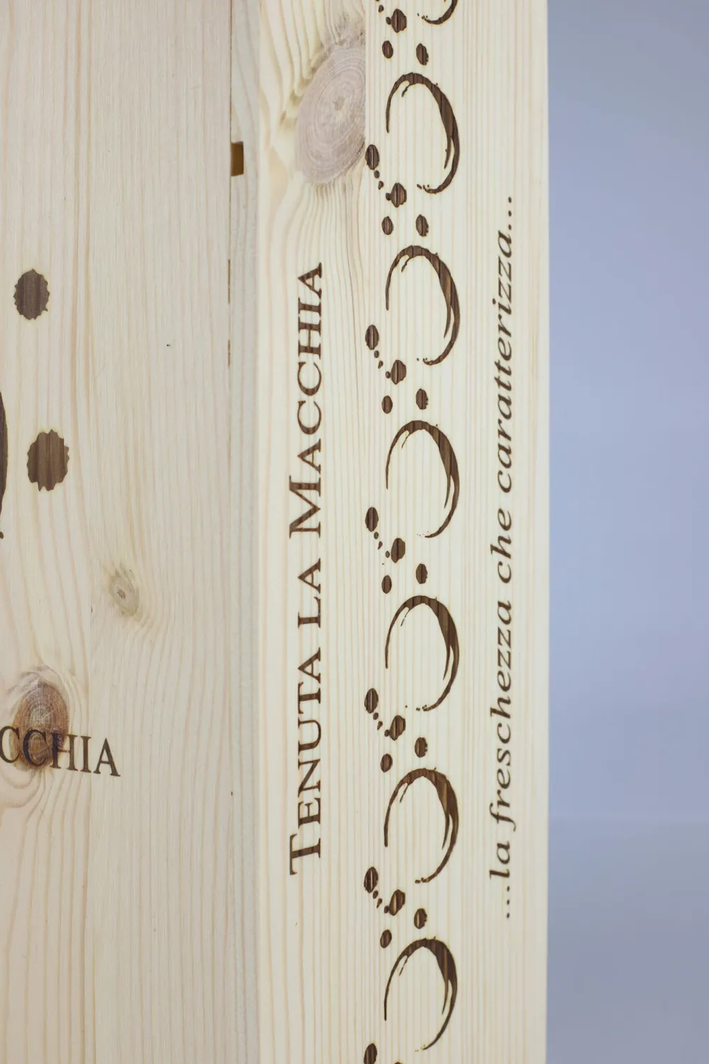 Tenuta La Macchia Scatola in Legno 2 Bottiglie Vino da Regalo