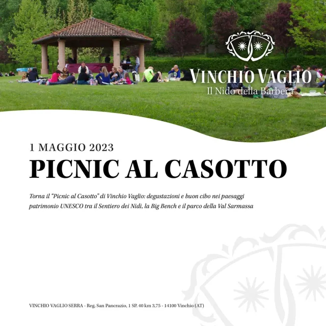 Vinchio Vaglio Picnic al Casotto evento 1 maggio all'aperto