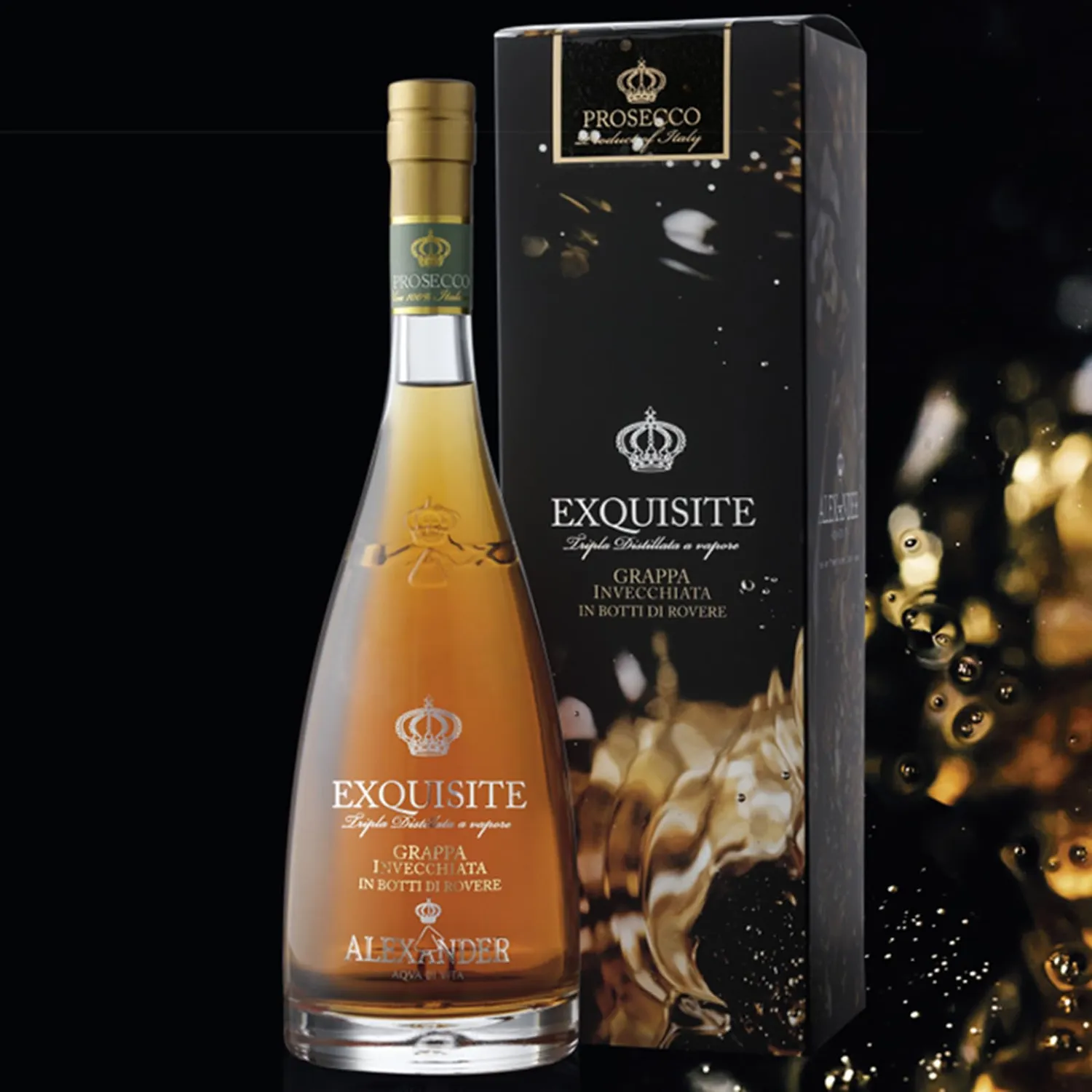 Alexander Exquisite Grappa di Prosecco Invecchiata 700ml ambrata