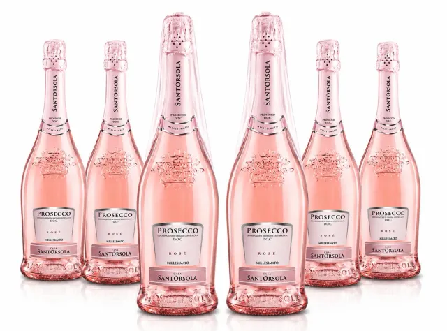 Sant'Orsola Prosecco DOC Rosè Millesimato Extra Dry spumante 6x750 ml