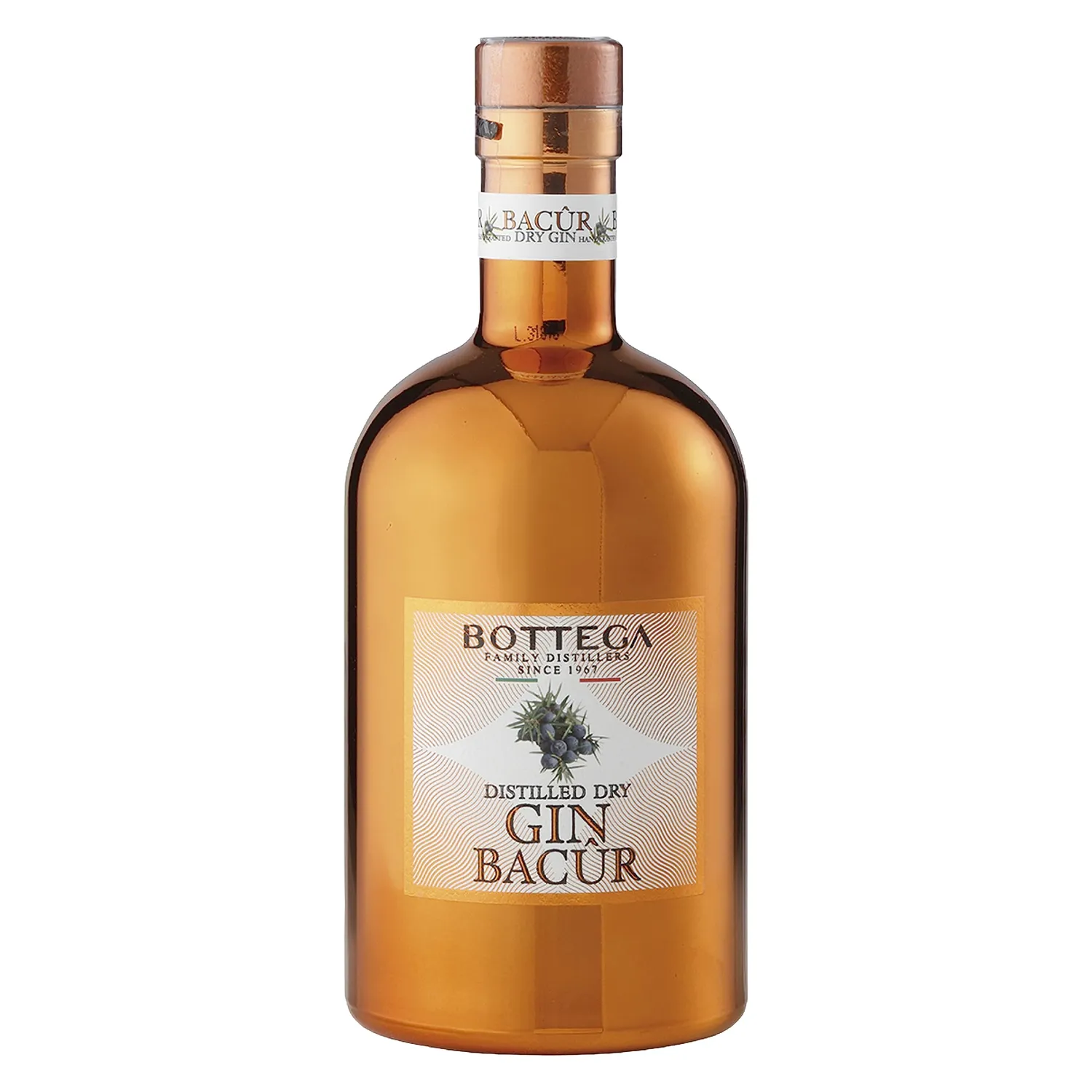 Bottega Bacûr Dry Gin gift 500 ml + 2 bicchieri italiani