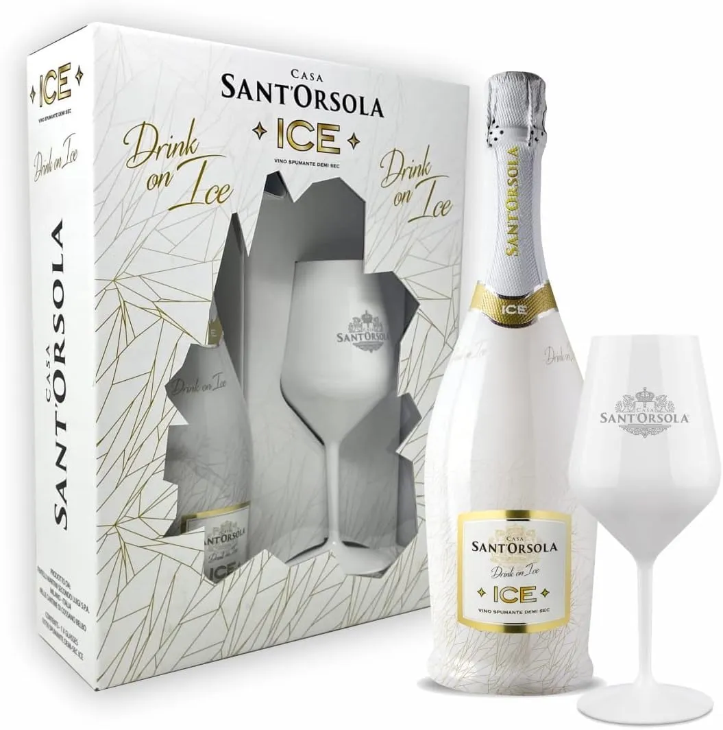 Sant'Orsola Prosecco Ice Demi Sec 750ml con Calice