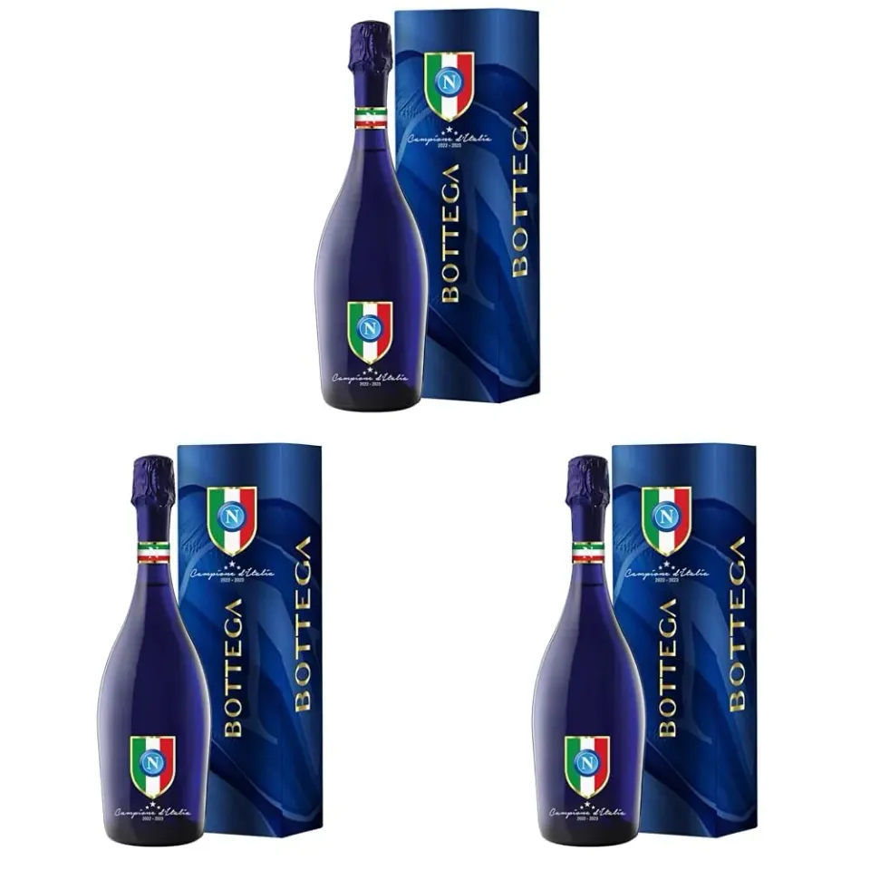 Bottega Prosecco DOC Napoli Scudetto spumante brut 3x750 ml astuccio