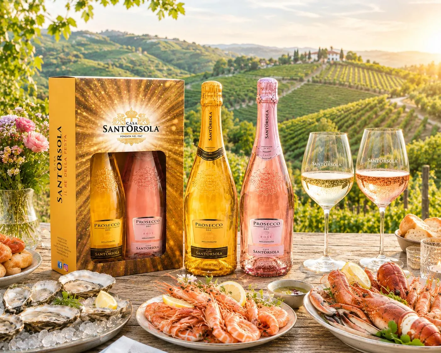 Sant'Orsola Prosecco DOC Millesimato Set 2x750 ml Extra Dry