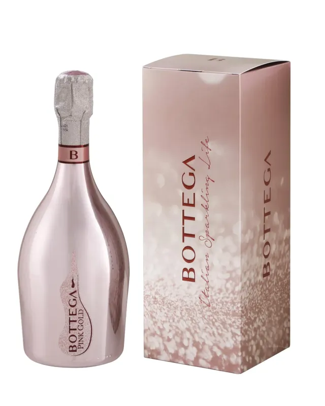 Bottega Pink Gold Prosecco DOC Rosé 750 ml Astuccio Floreale