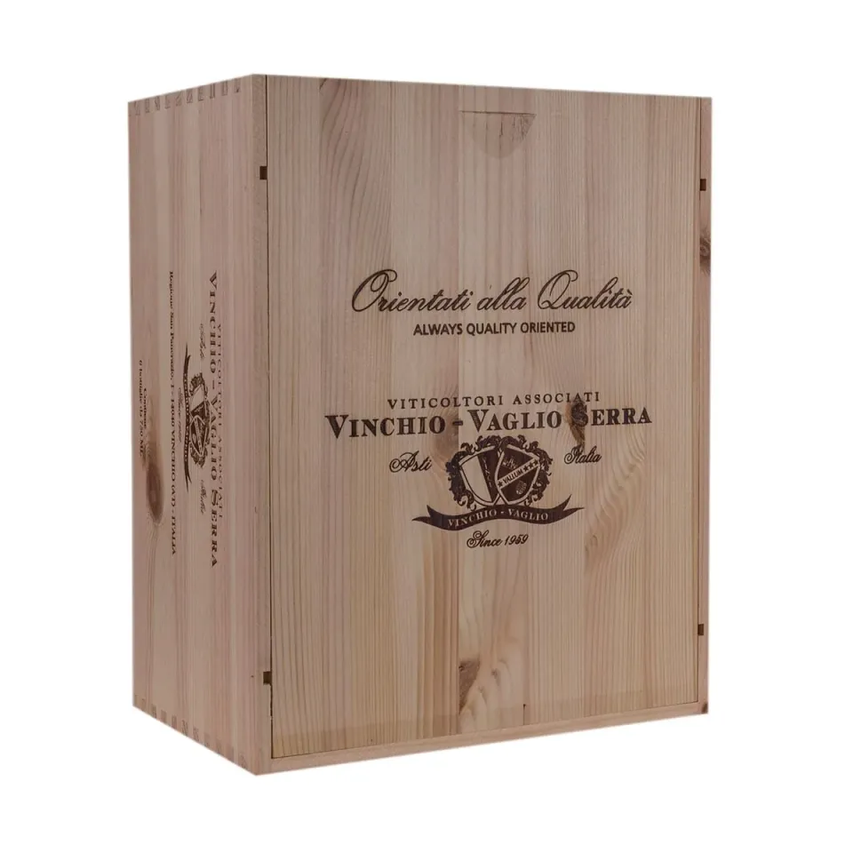 Vinchio Vaglio Confezione regalo legno 6 bottiglie 0,75 l cantina