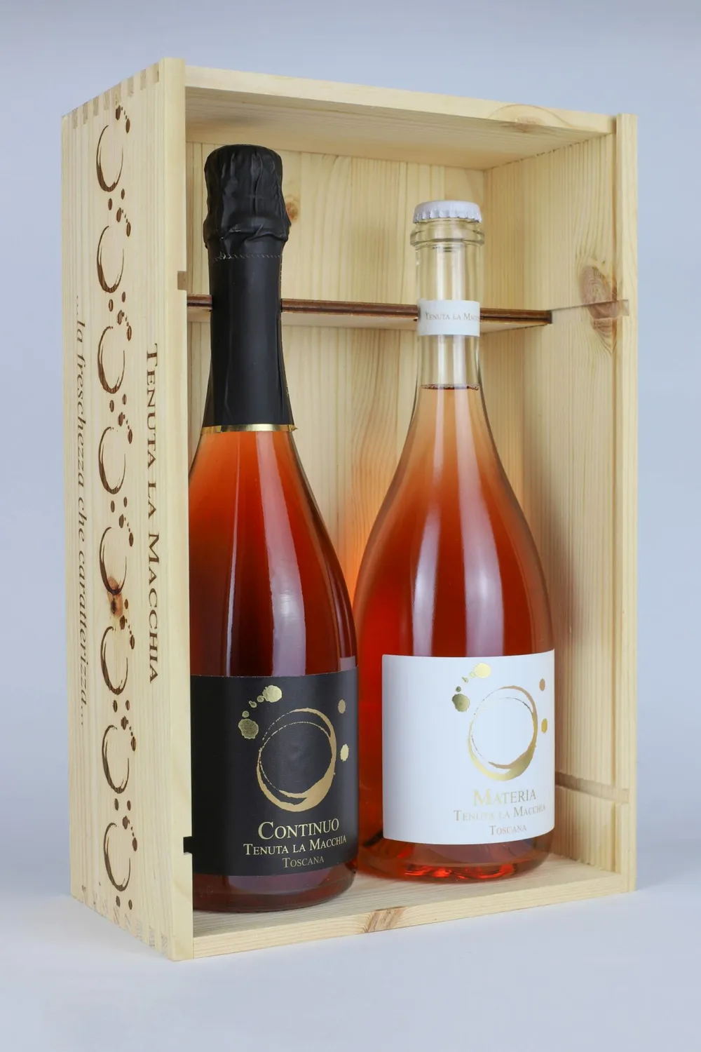 Tenuta La Macchia Scatola in Legno 2 Bottiglie Vino da Regalo