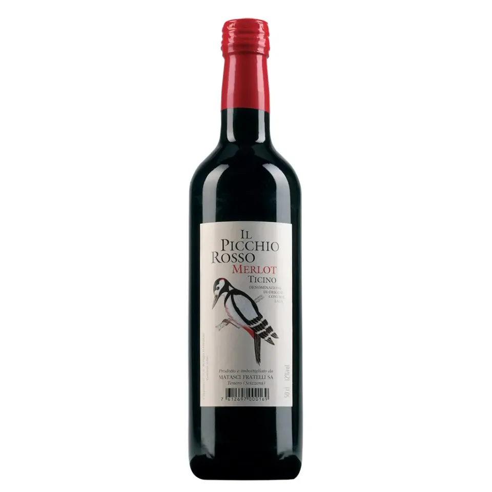 Matasci Il Picchio Rosso Merlot vino rosso 50 CL Ticino DOC