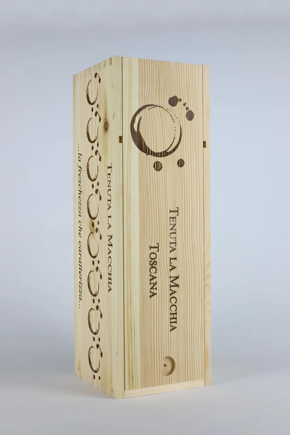 Tenuta La Macchia Scatola Legno per 1 Bottiglia regalo