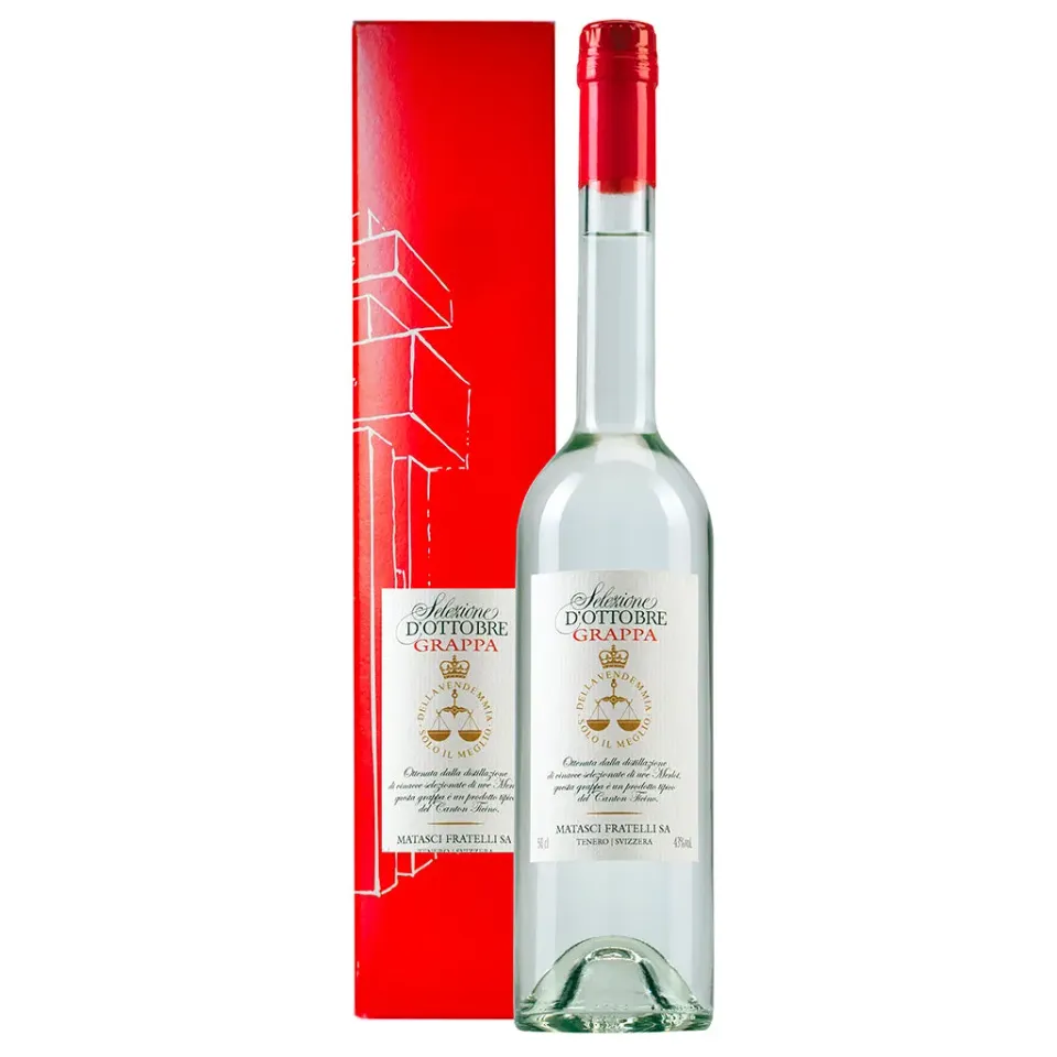 Matasci Selezione d'Ottobre grappa 50 CL Merlot Ticino