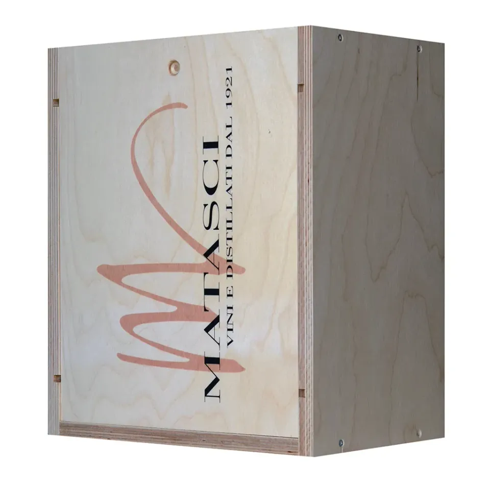 Matasci Cassetta Logo cassetta legno vuota 6x75cl regalo