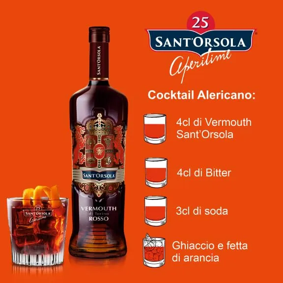 Sant'Orsola Vermouth Rosso Torino spezie 1 l