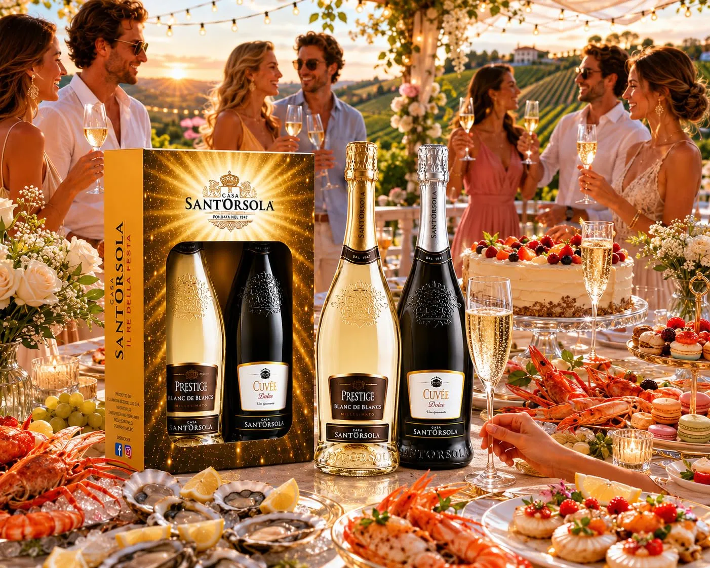 Sant'Orsola Cuvée Prestige spumante 2x750 ml brut e dolce