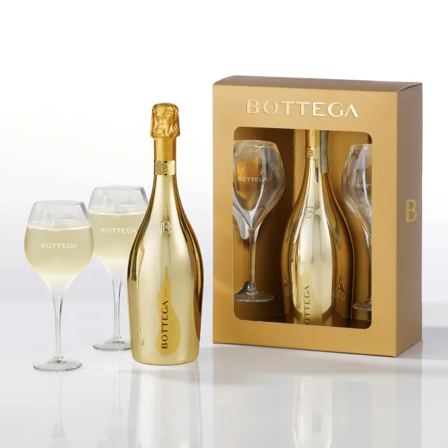 Bottega Gold Prosecco DOC 750 ml con 2 Calici