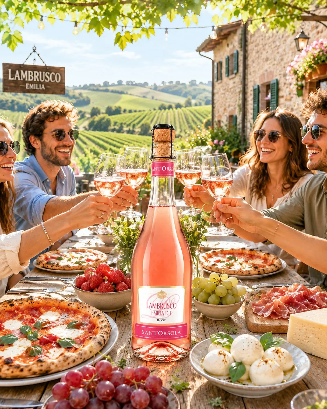 Sant'Orsola Lambrusco Emilia Rosé Frizzante 6x750 ml Fruttato