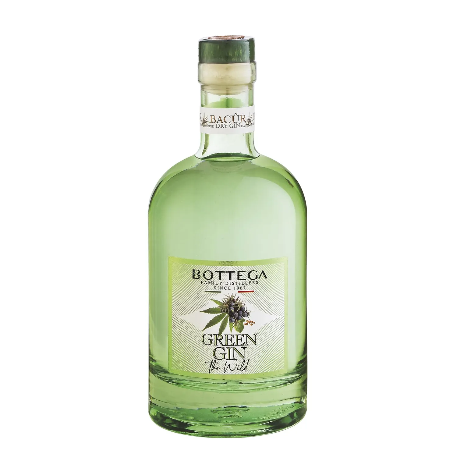 Bottega Bacûr Dry Gin gift 500 ml + 2 bicchieri italiani