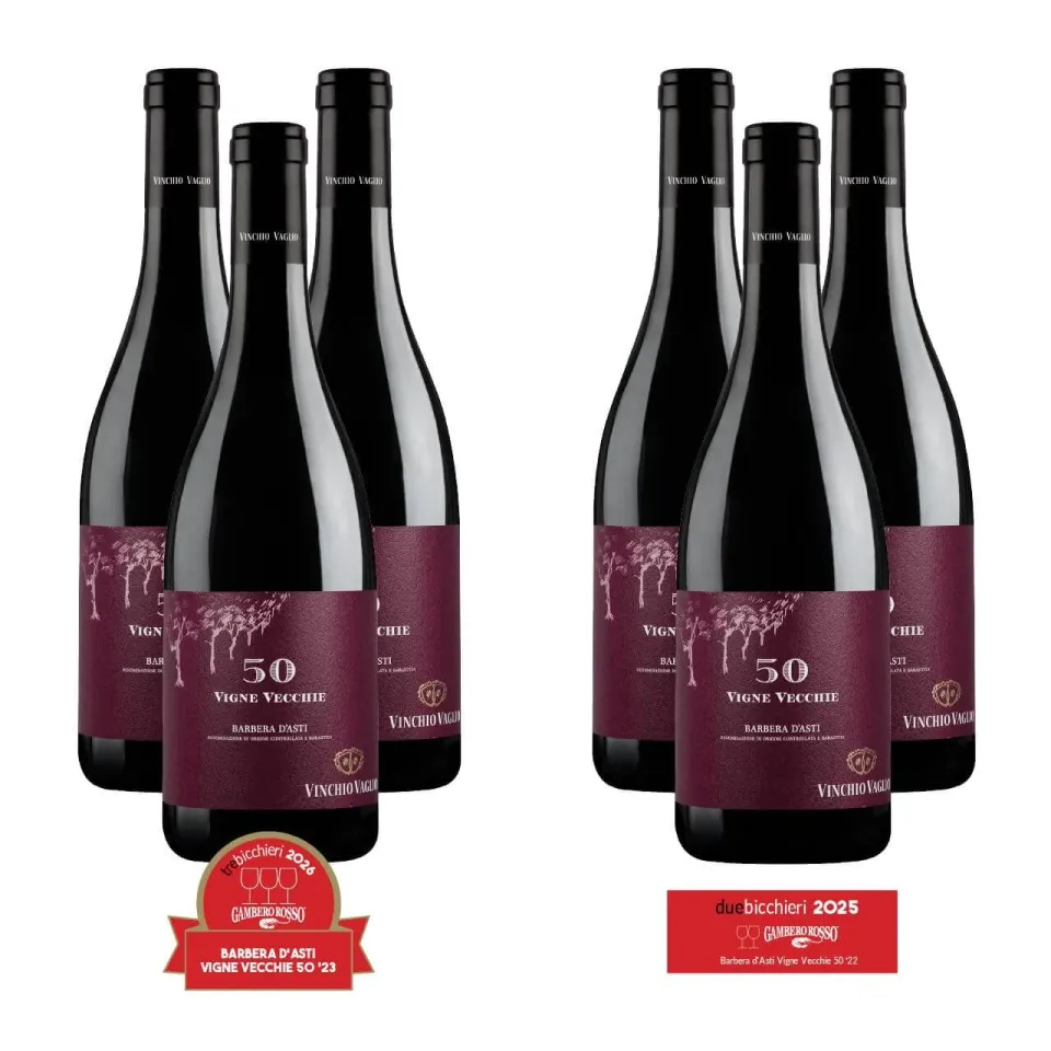 Vinchio Vaglio Anteprima Selezione Vigne Vecchie 50° box 6 bottiglie