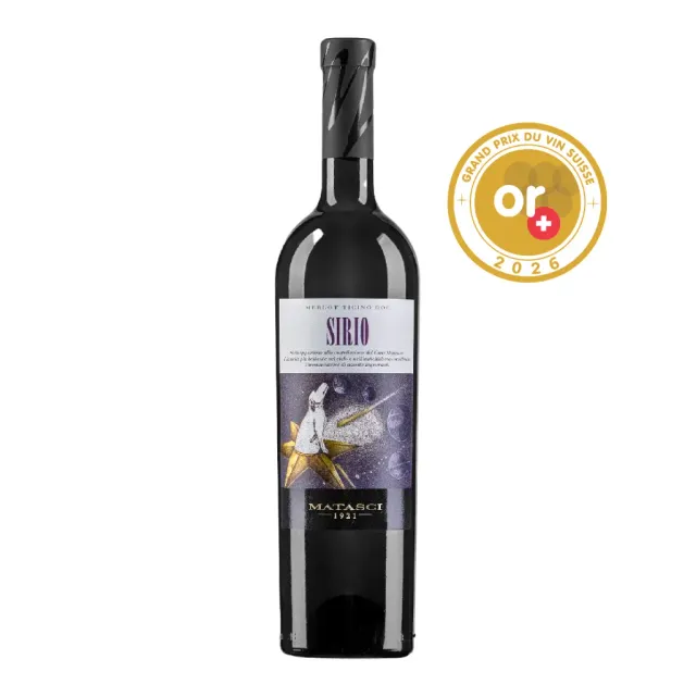 Matasci Sirio Merlot Ticino DOC 75 CL barrique