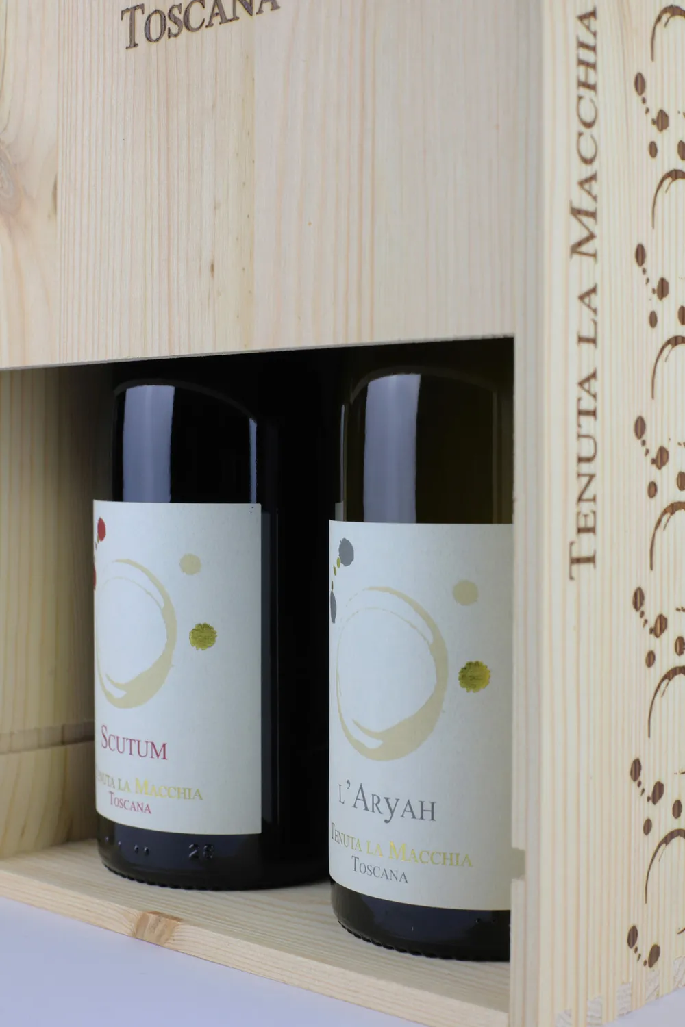 Tenuta La Macchia Scatola in Legno 2 Bottiglie Vino da Regalo