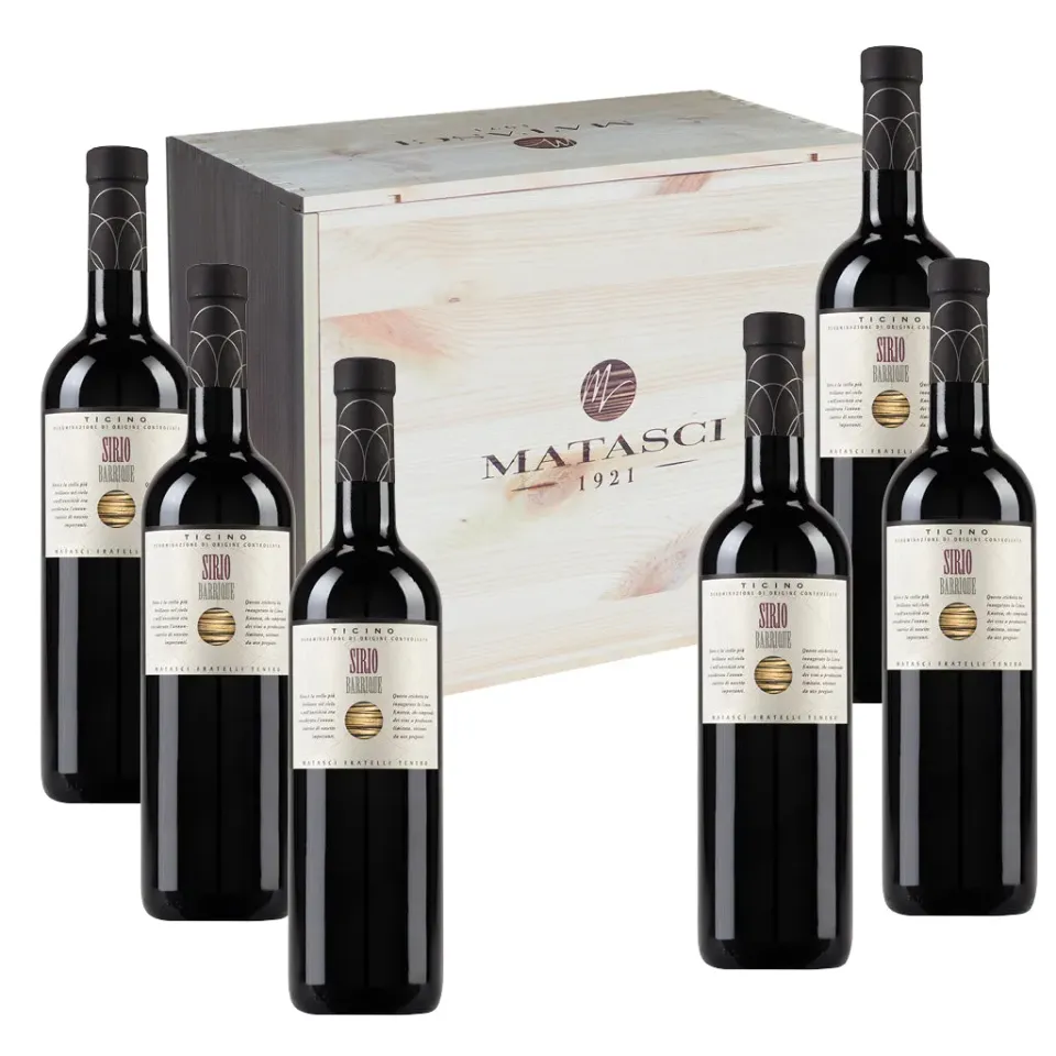 Matasci Enoteca Sirio Merlot Cassetta 6x75 CL 2018-2019-2020