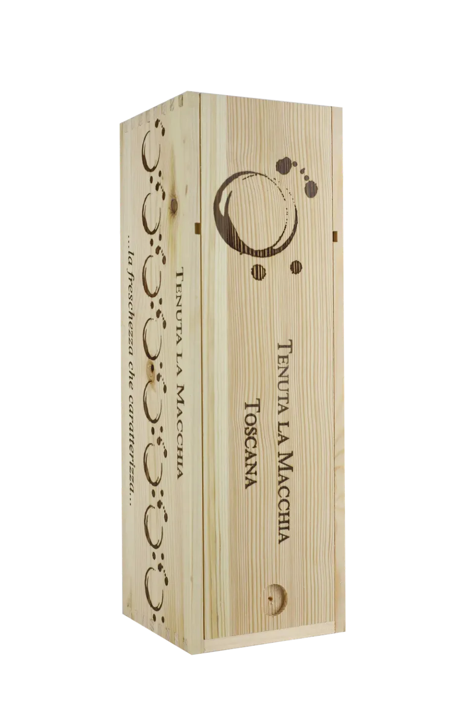 Tenuta La Macchia Scatola Legno per 1 Bottiglia regalo