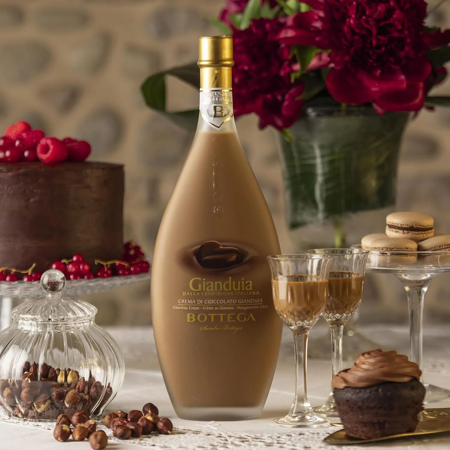 Bottega Black & White liquori cremosi 2x500 ml Fiordilatte Gianduia