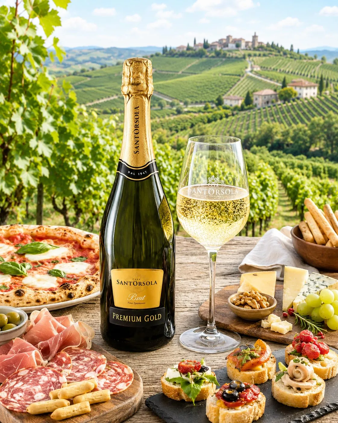 Sant'Orsola Premium Gold Cuvée spumante brut 6x750 ml fresco