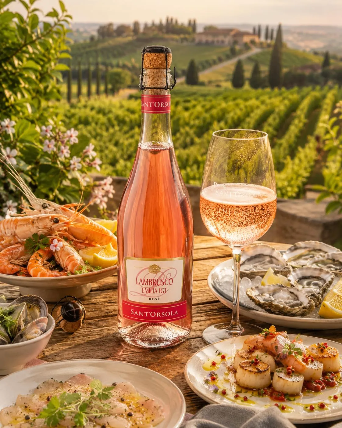 Sant'Orsola Lambrusco Emilia Rosé Frizzante 6x750 ml Fruttato