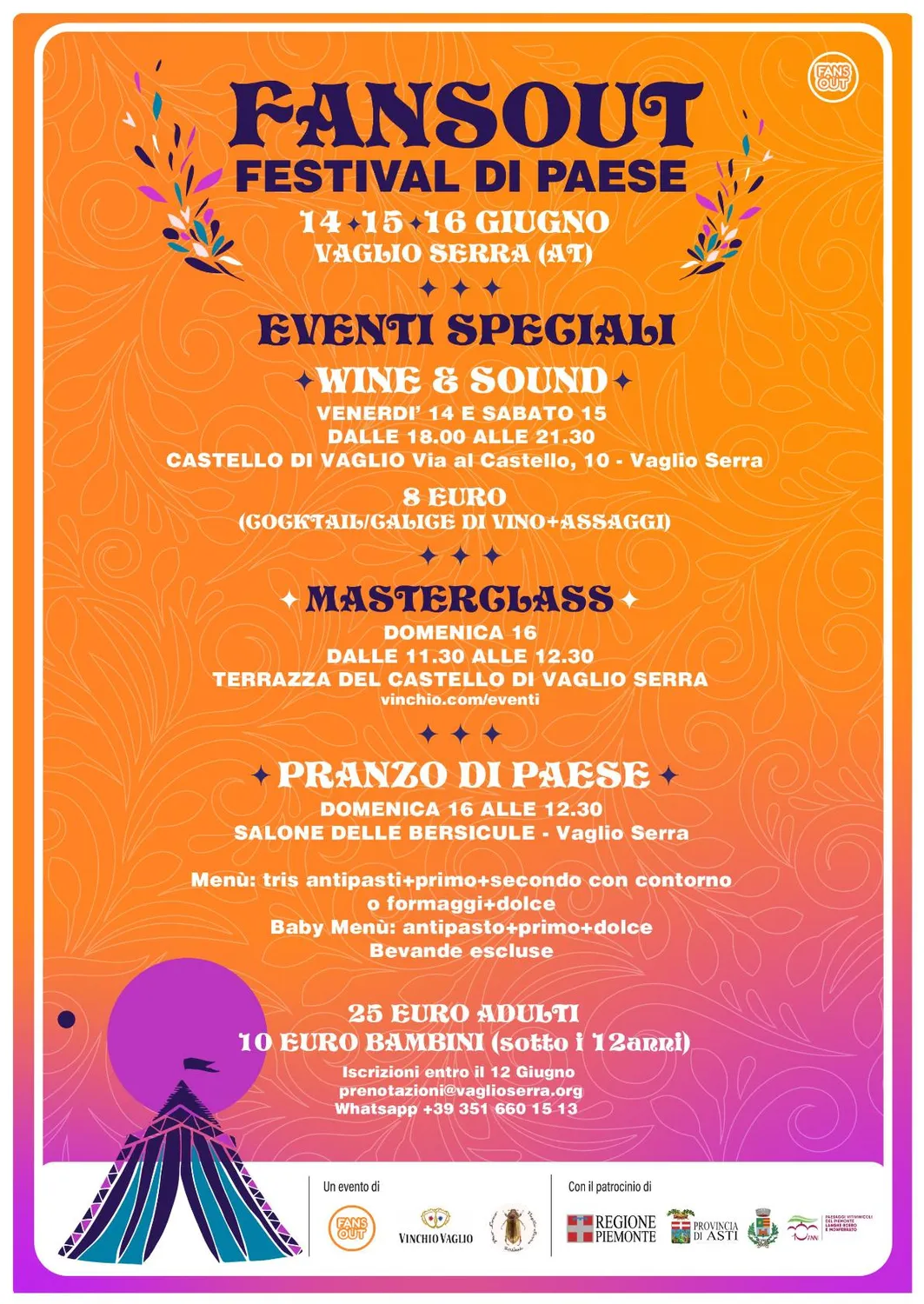 Vinchio Vaglio Masterclass Castello di Vaglio Degustazione