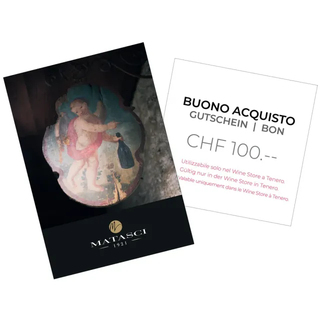 Matasci Buono Regalo Cartaceo Tenero 50 CHF idea regalo