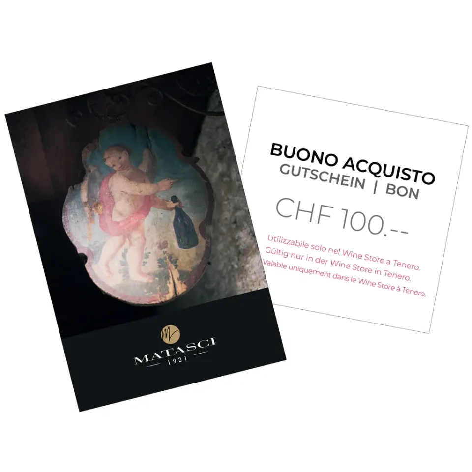Matasci Buono Regalo Cartaceo Tenero 50 CHF idea regalo