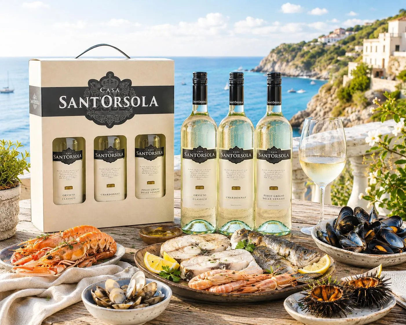 Sant'Orsola Tris Bianco Chardonnay Orvieto Pinot Grigio 3x750ml